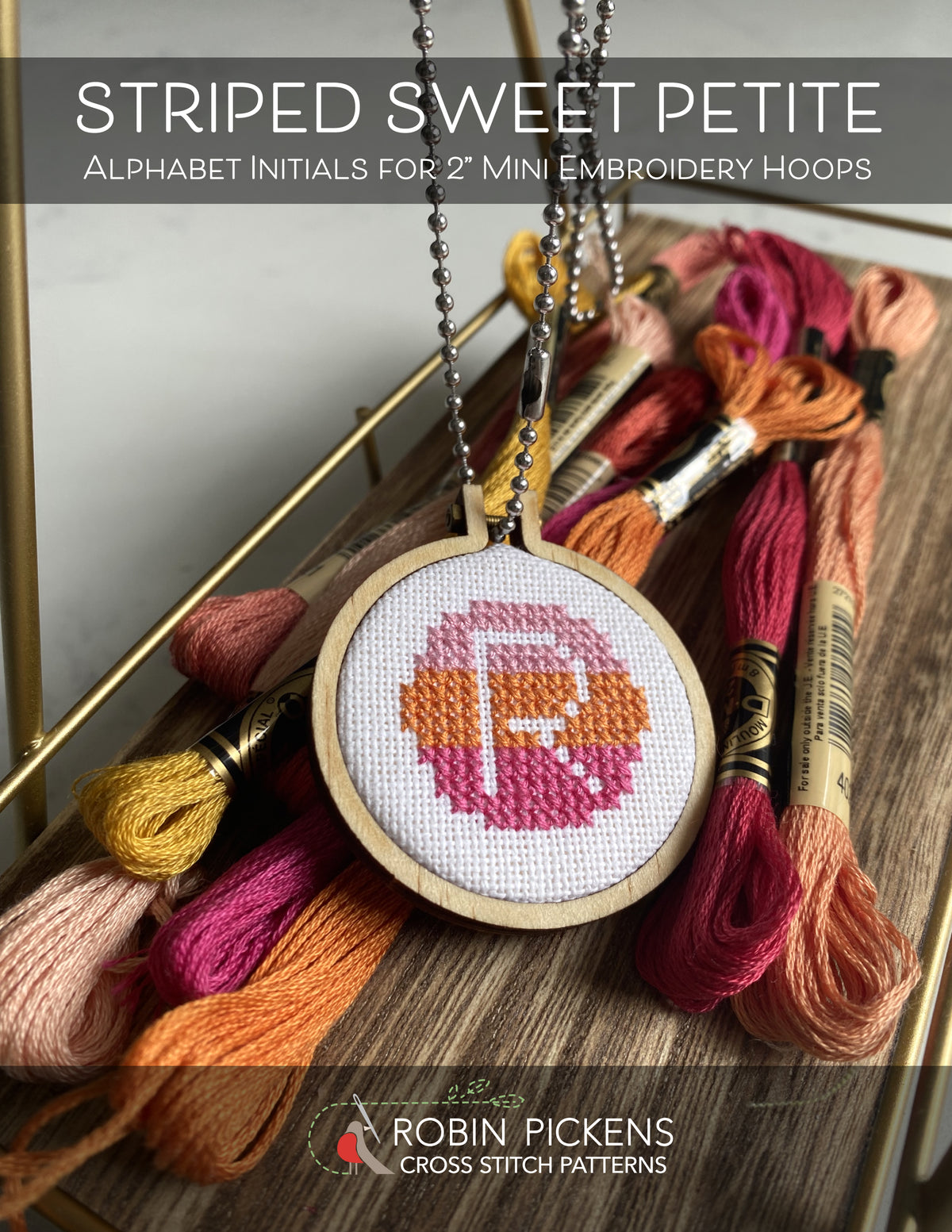 Pattern Intial S STRIPED SWEET PETITE Cross Stitch Pattern for little initials PDF ...