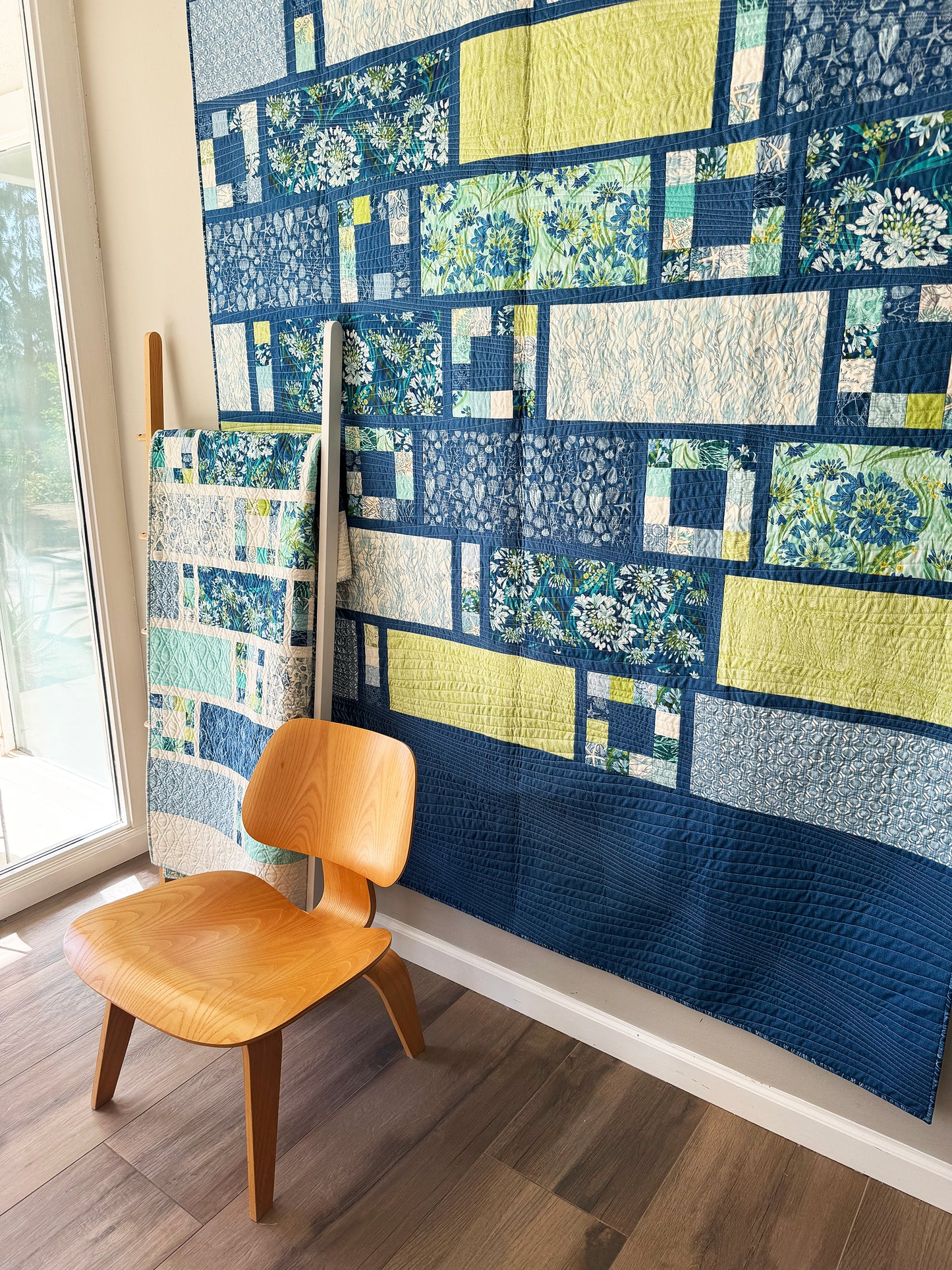 TOKYO TERRACE Digital PDF Quilt Pattern / Twin and Lap size / Easy Fast Quilt