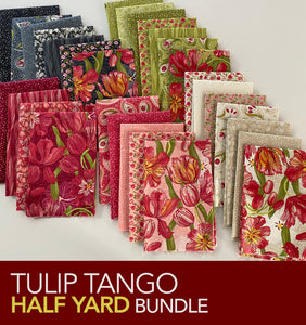 Tulip Tango HALF YARD Bundle from Moda Fabrics and Robin Pickens
