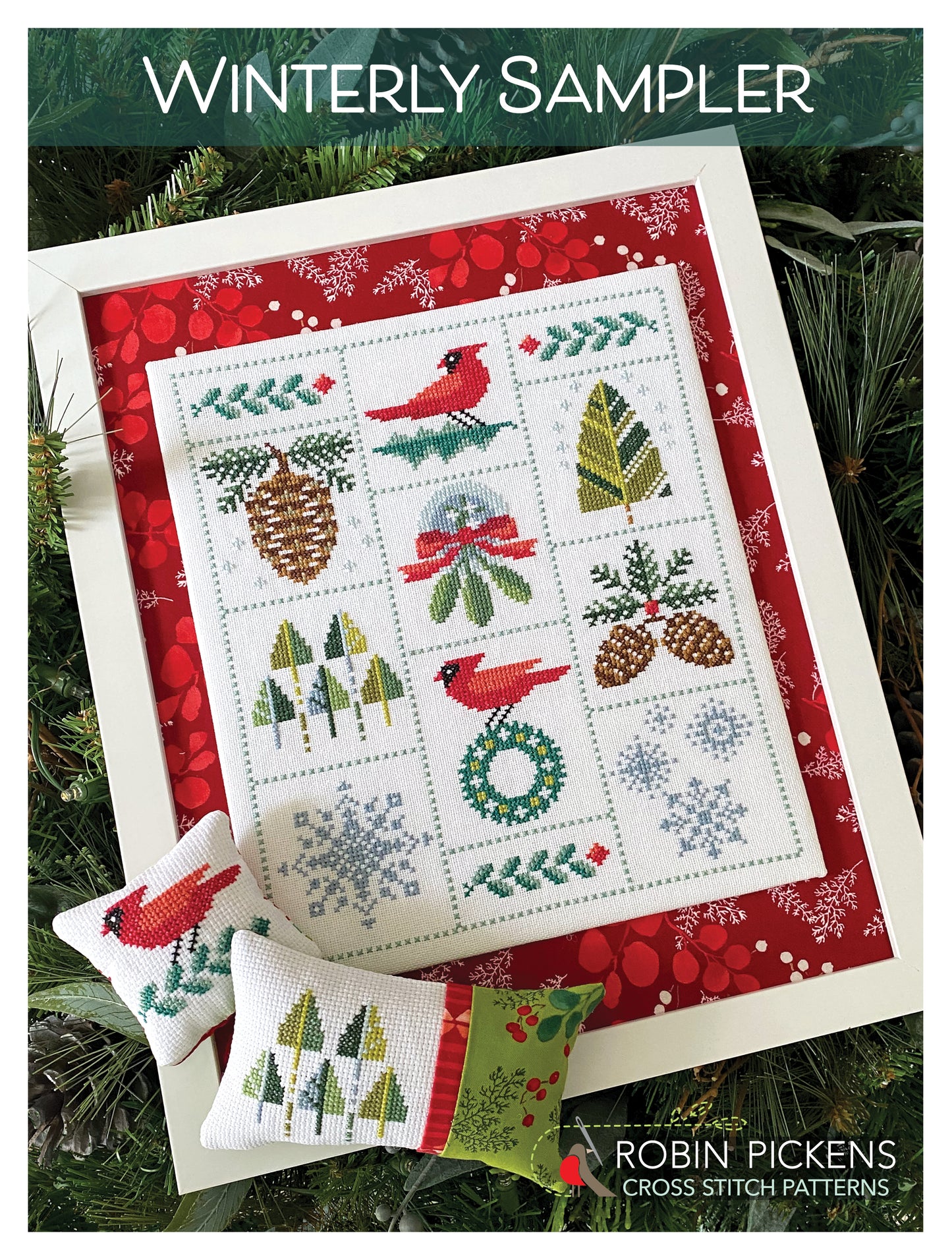 Winterly Sampler Cross Stitch PDF Pattern