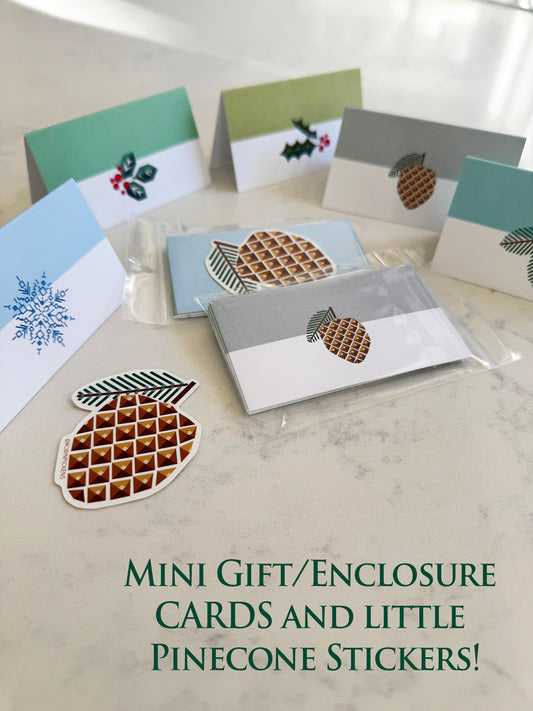 Wintery Gift cards/Enclosure cards & Sticker pack