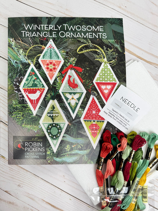 Winterly Twosome Triangle Ornament KIT