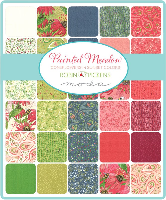 Painted Meadow Charm Pack from Moda Fabrics and Robin Pickens