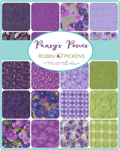 Pansy's Posies JELLY ROLL from Moda Fabrics and Robin Pickens