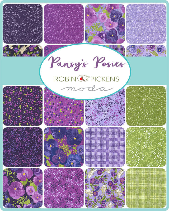 Pansy's Posies FAT EIGHTH Bundle from Moda Fabrics and Robin Pickens