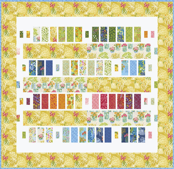 BAR HOP Quilt Pattern PDF (digital download) by Robin Pickens in Lap, Queen sizes