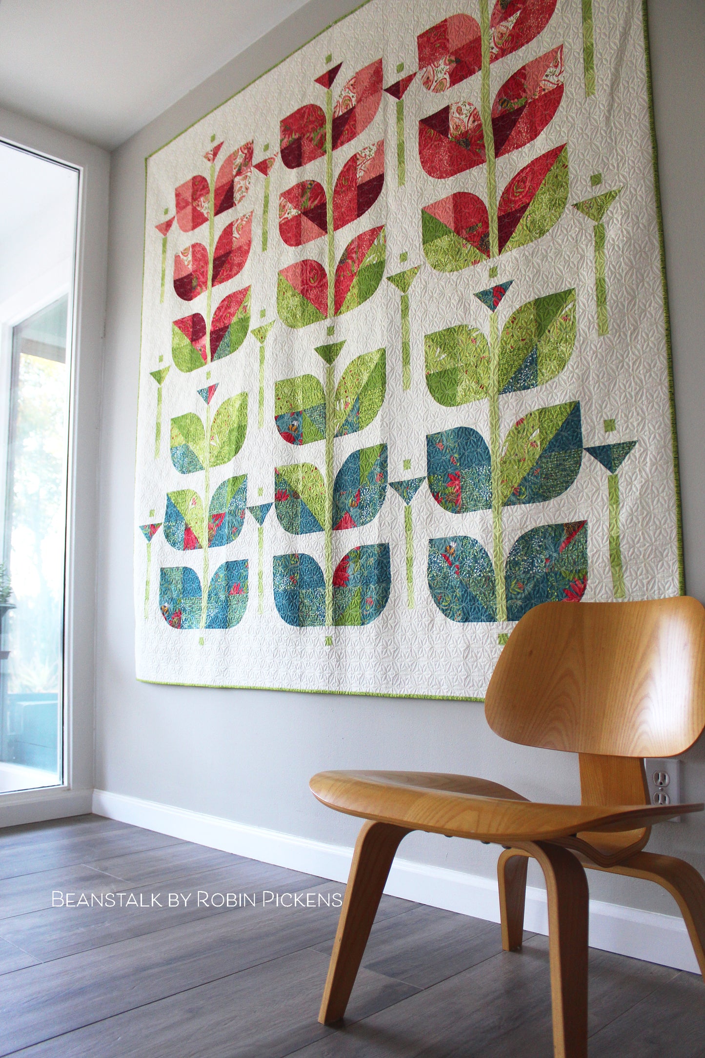 BEANSTALK (printed) Quilt Pattern by Robin Pickens/ lap, twin, queen quilt
