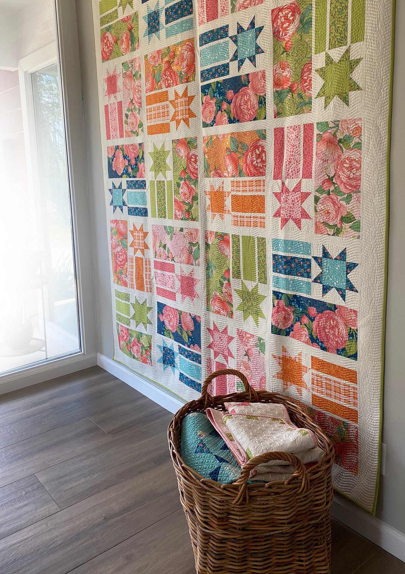 A QUILT KIT of CONSTANCE in Abby Rose, Lap Size