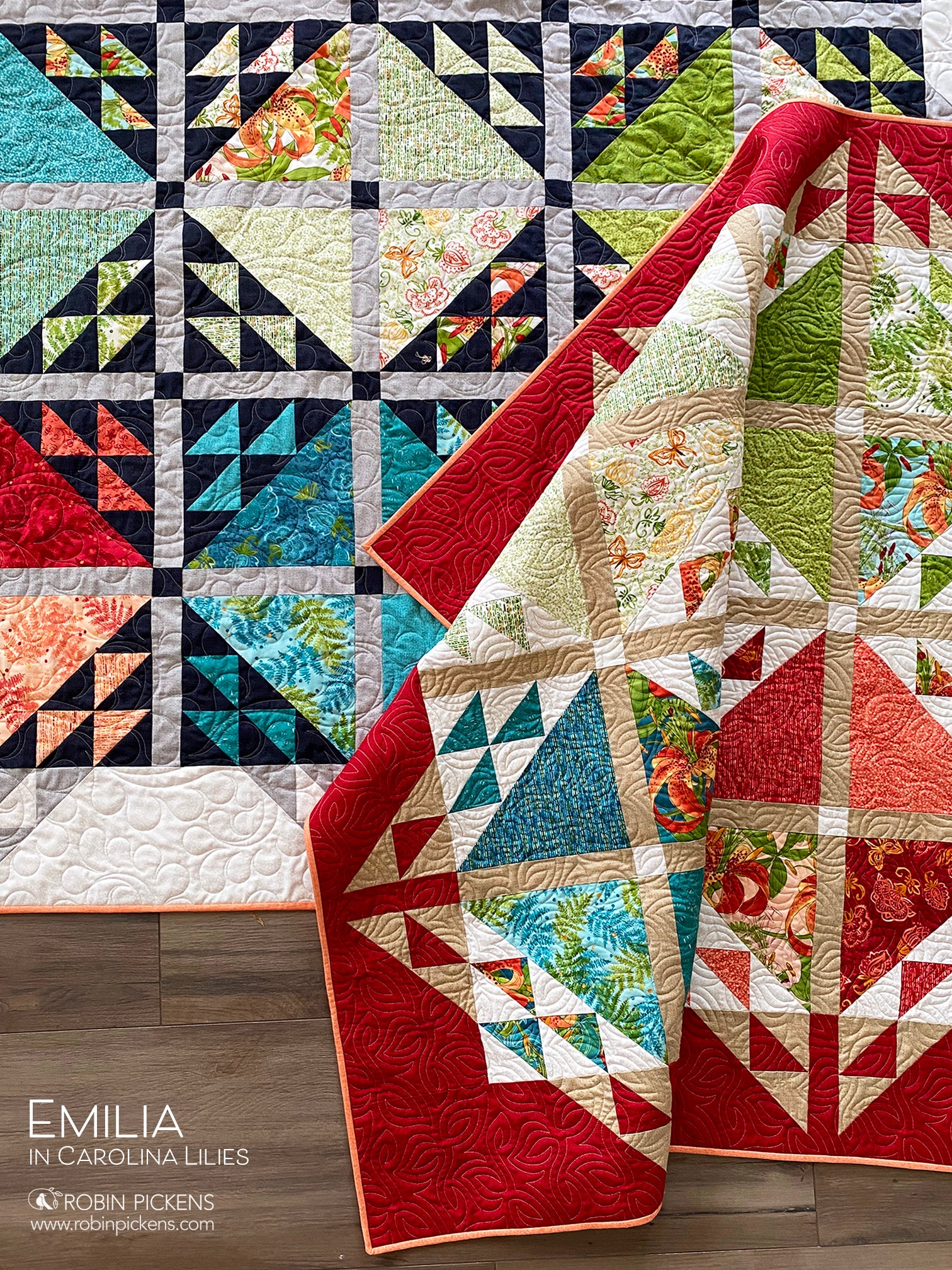 EMILIA Digital PDF Quilt Pattern by Robin Pickens / Layer Cake Precut/ emilia-digital-pdf-quilt-pattern-by-robin-pickens-layer-cake-precut