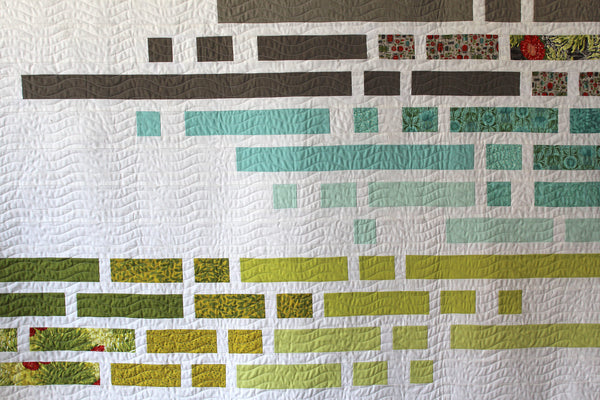 Equalizer Digital PDF Quilt Pattern by Robin Pickens /layer cake jelly roll precut/ easy modern quilt/full-double 76" x 85"