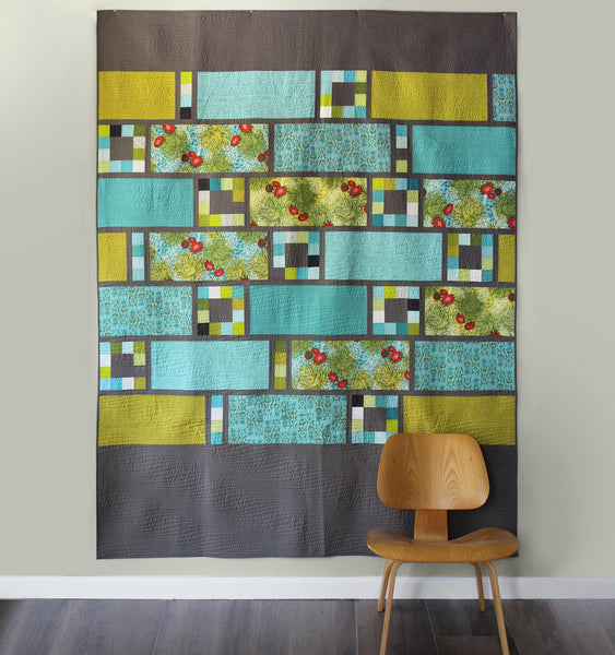 TOKYO TERRACE Digital PDF Quilt Pattern by Robin Pickens / Twin and Lap size / Easy Fast Quilt