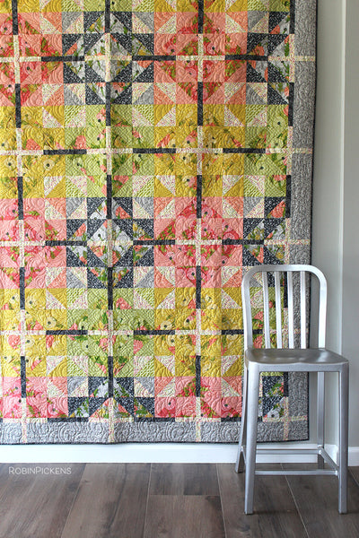 FARMHOUSE CROSSING Quilt Pattern (printed booklet)  by Robin Pickens