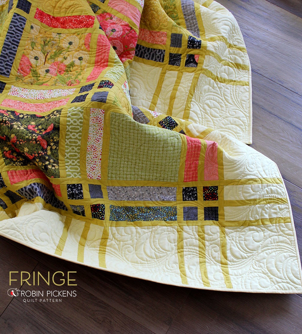 FRINGE Quilt Pattern (printed booklet UPDATED 2023) by Robin Pickens