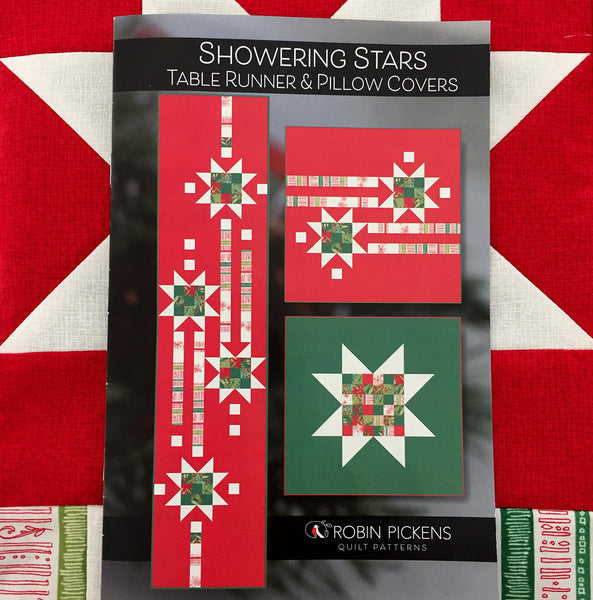 Showering Stars Digital PDF Table Runner and Pillow Covers _ by Robin Pickens